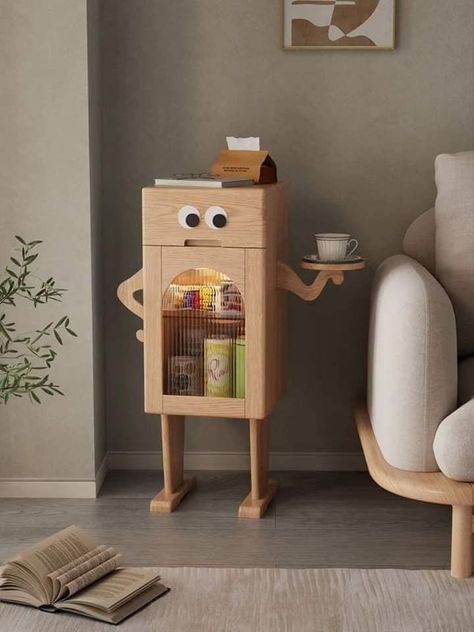 Facebook Wooden Robot, Furniture Design Inspiration, Craft Storage Furniture, Pallet Furniture Bedroom, Kids Interior Room, House Furniture Design, Diy Cardboard Furniture, Home Goods Decor, Cardboard Furniture