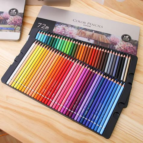 Watercolor Pencils Techniques, Outdoor Painting, Water Color Pencil, Cute School Stationary, Color Pen, Artist Supplies, Colored Pencil Set, Sketch Pencil, Painting Sketch