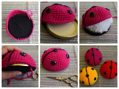 Ladybirds (with Tutorial) – Marienkäfer (mit Anleitung) Crochet Games, Crochet Ladybug, Crochet Game, Easy Crochet Baby Blanket, Box Baby, Hand Embroidery Design Patterns, Crochet Doll Pattern, Hand Embroidery Design, Crochet Toys Patterns