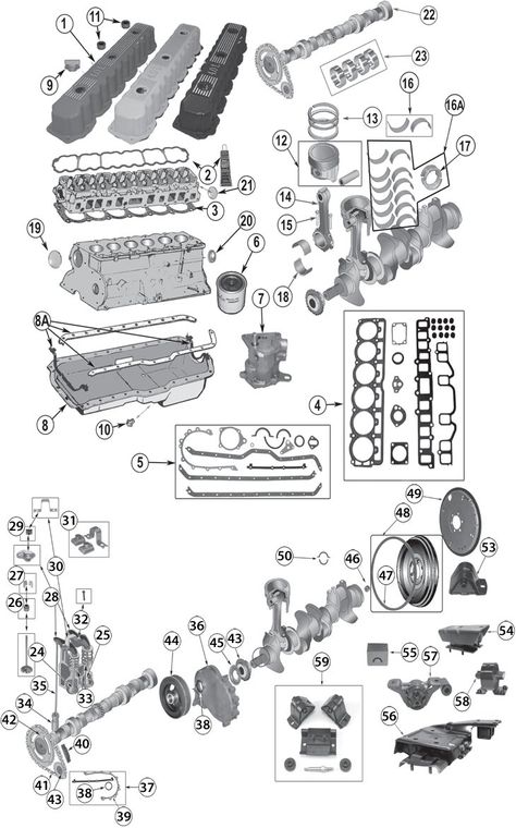 1987-2006 Jeep 4.0L (242ci) Inline 6 Cylinder Engine Replacement Parts | Quadratec Modificaciones Jeep Xj, Best Jeep, Jeep Sport, Jeep Zj, Jeep Xj Mods, Jeep Gear, Jeep Wj, Engine Diagram, Jeep Mods