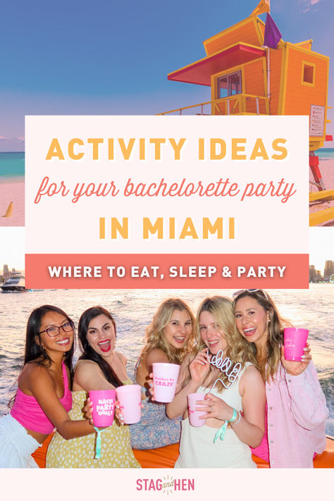 Miami Bachelorette Party City Guide: Itinerary & Activity Ideas Miami Bachelorette, Weekend In Miami, Miami Bachelorette Party, Miami Party, Bachelorette Party Destinations, White Sand Beaches, Fun Party Themes, Night Clubs, Bachelorette Trip