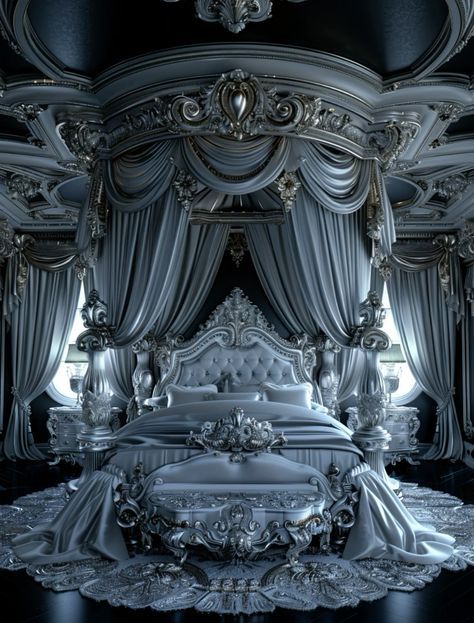 Royal Luxury Bedroom Design, Victorian Style Bedroom, Royal Bedroom Design, Home Spa Room, Royal Room, Royal Bedroom, Glam House, Layered Bedding, Fall Bedroom Ideas