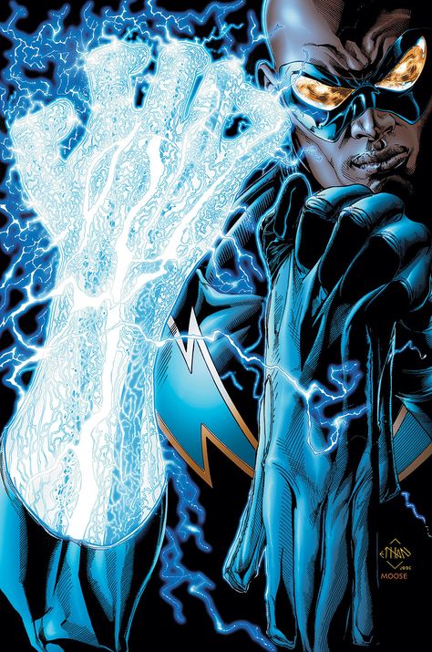 Black Comics, Justice League Of America, Arte Dc Comics, Dc Comics Superheroes, New 52, Black Lightning, Dc Comics Characters, Dc Characters, American Comics