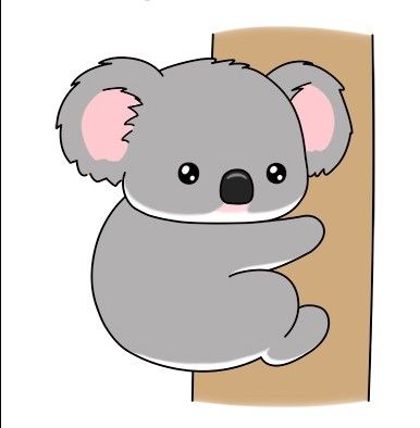 How to draw a cute cartoon koala by How2DrawAnimals. #koala #howtodraw #nurseryart #artforbaby Koala Drawing, Cartoon Koala, Cute Kawaii Animals, Cartoon Panda, Drawing Tutorial Easy, Easy Drawings Sketches, Cute Kawaii Drawings, Anime Animals, Cute Cartoon Drawings