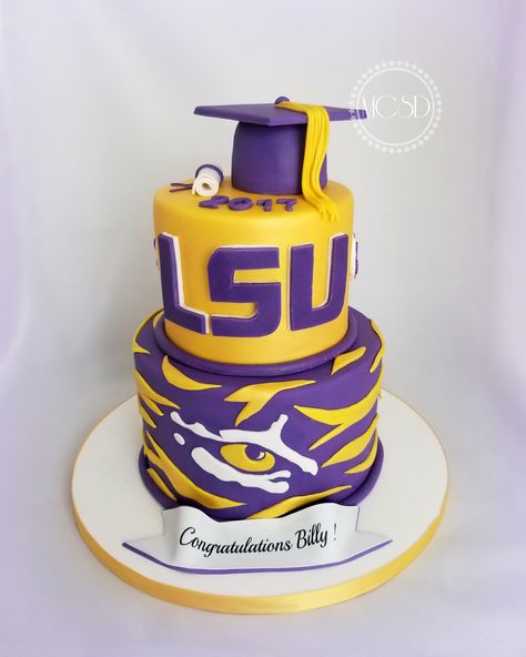 Lsu Cake, Lsu Graduation, Lsu Babies, Grad Cakes, Baby Birthday Cake, Lsu College, Lsu Baseball, Baseball Cake, College Gear