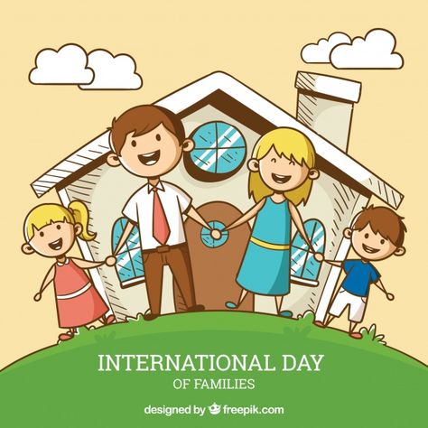 International Family Day Craft, Family Poster Drawing, International Family Day Poster, Family Day Poster, International Family Day, Family Help, Day Background, Families Are Forever, Love Your Family