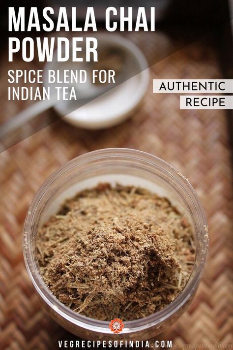 This aromatic blend of spices for Indian tea is my all-time favorite! I have added a couple variations in this recipe depending on how you like your tea but otherwise, no masala chai powder for tea is the same, even if you are in the same region of India. It changes from home to home, so try this recipe from my home and see if it is a hit in your home! #Indianfood #drinks #breakfast #vegan #recipes Chai Spice Mix Recipe, Drinks Breakfast, Chai Spice Mix, Spicy Tea, Indian Cuisine Recipes, Chai Masala, Indian Chai, Masala Powder Recipe, Homemade Dry Mixes