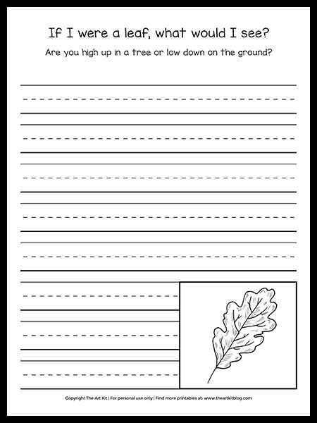 Leaf Writing Activities, Pictures For Writing Prompts, Prompt Pictures, September Writing Prompts, Exercise For Children, Fall Writing Prompts, Printable Writing Prompts, Fall Writing Activities, November Writing