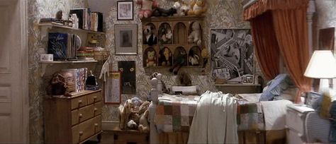 Stuffed Animal Wall, Wall Cubby Shelf, Wall Cubby, Movie Bedroom, Wall Cubbies, Labyrinth 1986, Labyrinth Movie, Cubby Shelves, Alan Lee