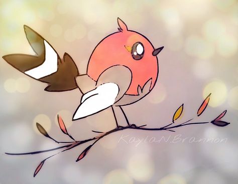 Yayakoma (Fletchling) Pokemon Images, Pokemon Teams, Pokemon Drawings, My Pokemon, Pokemon Pictures, Pocket Monsters, Cute Animal Drawings, Cute Pokemon, Pokemon Art