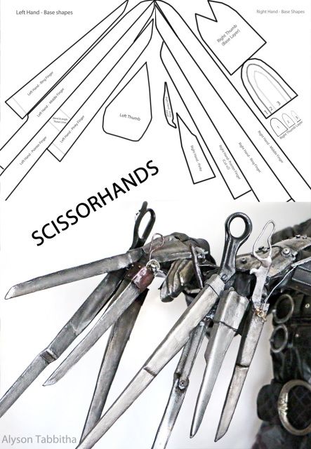 How To Make Edward Scissorhands Gloves, Edward Scissorhands Template, How To Make Edward Scissorhands Hands, Diy Edward Scissorhands Gloves, Edward Scissorhands Diy Hands, Edward Scissorhands Diy, Diy Edward Scissorhands Costume, Edward Scissorhands Drawing, Edward Scissorhands Gloves