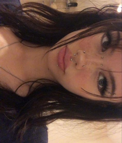 Angel Bites Piercing, Angel Bites, Youtuber Dr, Random Clothes, Piercing Inspo, Facial Piercings, Cute Piercings, Eyebrow Piercing, Emo Makeup