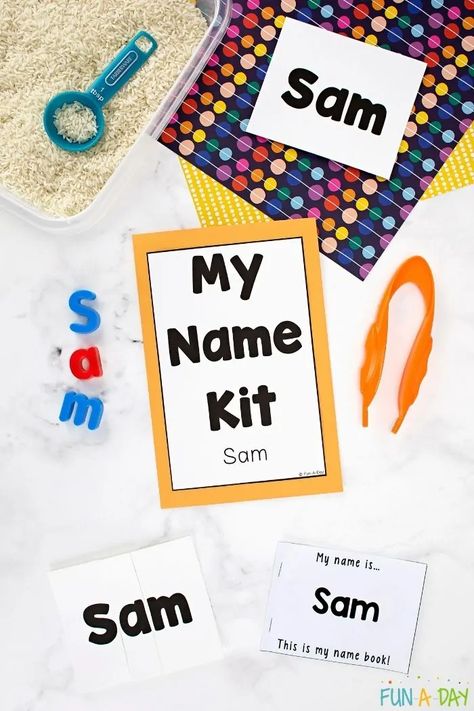 Thanks For Downloading Our Free Printable - Fun-A-Day! Preschool Name Practice, Preschool Teacher Tips, Preschool September, Books For Preschool, Childcare Ideas, Preschool Names, Name Practice, Early Literacy Activities, Community Library