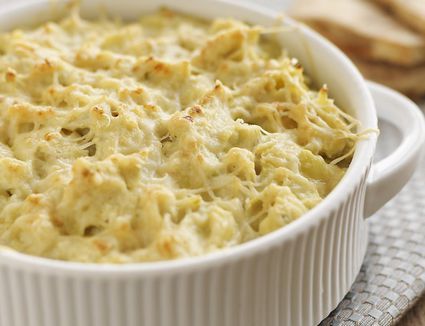 Artichoke and Halibut Dip With Parmesan Cheese Recipe Warm Artichoke Dip, Artichoke Bake, Baked Appetizers, Baked Artichoke, New Year's Eve Appetizers, Artichoke Dip Recipe, Artichoke Dip, Appetizer Dips, Vegan Paleo