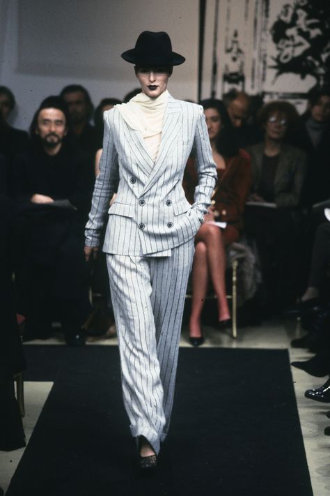 Jean Paul Gaultier Spring 1997 Couture Fashion Show - Vogue Jean Paul Gaultier 90s, Jean Paul Gaultier Haute Couture, Paul Gaultier Spring, Paul Gaultier, Fashion Show Collection, Suit Fashion, Looks Style, Couture Collection, Jean Paul Gaultier