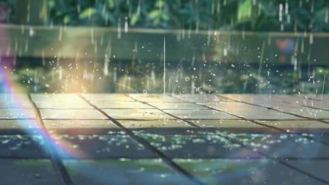 Image result for shinkai backgrounds Aesthetic Anime Scenery Wallpaper, Rain Animation, Moody Wallpaper, The Garden Of Words, Garden Of Words, Rainy Day Aesthetic, Rain Wallpapers, Scenery Background, Gwangju