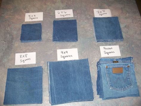 Denim Blankets, Jean Quilt Ideas, Jean Upcycle, Jean Quilts, Denim Rag Quilt, Denim Quilt Patterns, Jeans Upcycle, Repurposed Jeans, Diy Old Jeans