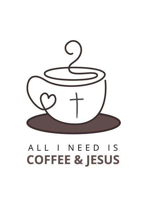 Start your day with a smile with our "All I Need is Jesus and Coffee and Jesus" wall art. This fun and inspiring print is perfect for adding a touch of faith and humor to your kitchen, dining room, or office. INSTANT DOWNLOAD | THIS IS NOT A PHYSICAL PRODUCT Included are high-quality PDF and JPG instant download files including:  11x14 inches 8x10 inches 9x12 inches A4 (8.27x11.69 inches) A3 (11.69x16.54 niches) Please contact me if you need a different size and I am happy to help. You can find more faith-based designs at www.blessingsandblissco.com. HOW TO DOWNLOAD After purchasing, you will be taken to the Etsy Download Page, where you can download your file. Also, you will receive an Etsy email with a download link.  Here is more information on How To Download A Digital Item: https://ww Jesus Is With You, Coffee And Jesus Quotes, Christian Coffee Shop, Scripture Crafts, Coffee With Jesus, Jesus And Coffee, Coffee And Jesus, Christian Art Print, Modern Christian Art