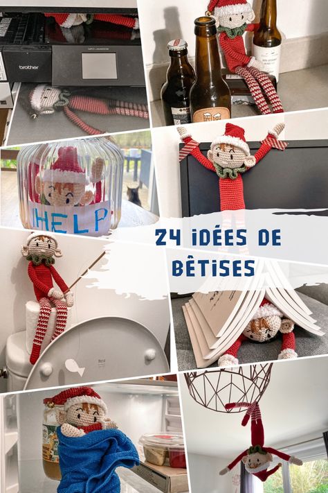 24 idées de bêtises amusantes pour lutin de Noël 24 ideas funny Elf on the shelf The Elf On The Shelf Ideas, Hosting Christmas Dinner, Funny Elf On The Shelf, Seafood Feast, Outdoor Christmas Decoration Ideas, Outdoor Decoration Ideas, Hosting Christmas, Christmas Decoration Ideas, Twinkling Lights