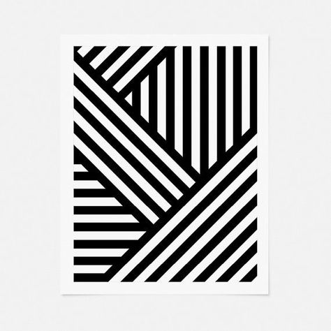 30 + Creative Geometric Wall Art Designs | Geometric Wall Art Paint | Home Decoration Ideas Vertical Lines Art Design, Abstract Black And White Art, Vertical Wall Decor, Wall Art Paint, Wall Art For Office, Art For Office, Black And White Art Print, Minimalist Modern Art, Graphic Wall Art