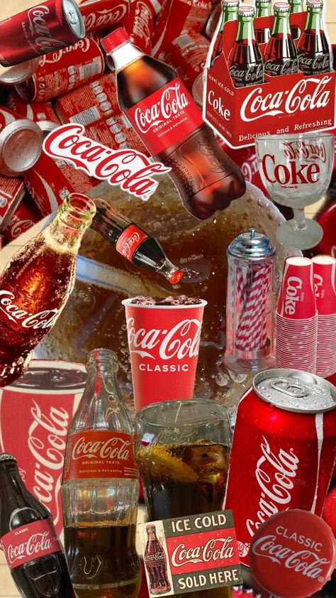 coca cola #cocacola Jaz Core, Coca Cola Aesthetic, Coke Aesthetic, Coca Cola Pictures, Coca Cola Wallpaper, Cola Wars, Coca Cola Poster, Cocoa Cola, Coca Cola Brands