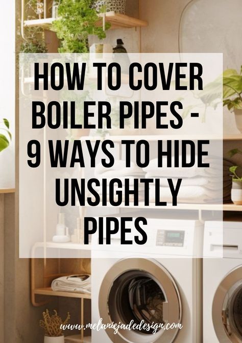 Are you looking for ways to cover boiler pipes? You've come to the right place! Boiler and central heating pipes, often made of metal or PVC, may clash with the overall interior design, especially in homes or offices with a modern, sleek, or minimalist aesthetic. Hiding A Boiler, Hide Boiler In Bathroom, Bathroom Boxing In Ideas, Hiding Plumbing Pipes On Wall, Bathroom Pipes Cover Ideas, Hiding Pipes On Wall, Hide Pipes On Wall Cover Up, Boiler In Bathroom, How To Hide Ac Pipes In Room