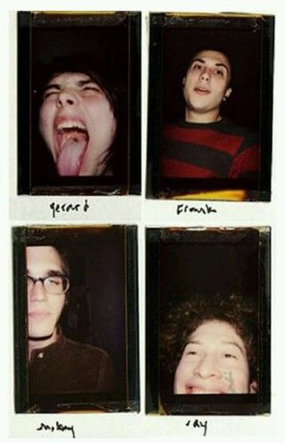 Gerard Way, Frank Iero, Mikey Way, and Ray Toro of My Chemical Romance Mcr Memes, Emo Memes, I Love Mcr, Palaye Royale, Black Parade, Mikey Way, Frank Iero, Band Memes, Emo Bands