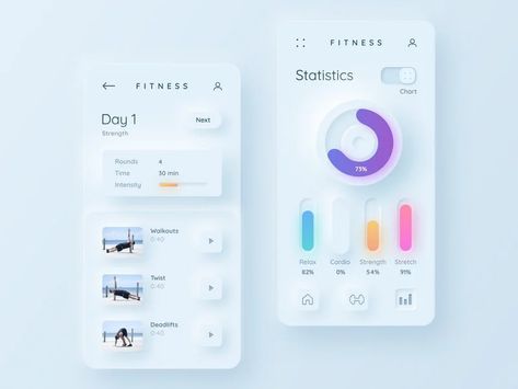 Neomorphism Design, Neumorphism Ui, Application Ui Design, Ux Design Trends, 3d Ui, Ui Design Trends, Uiux Design, Ui Ux 디자인, Mobile App Design Inspiration