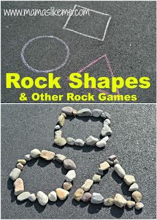 Rock Study, Outdoor Maths, Outdoor Learning Activities, Forest School Activities, Shape Games, Shapes Preschool, Outdoor Education, Shapes Activities, Outdoor Classroom