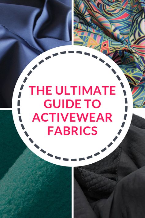 The ultimate guide to activewear fabrics - The Last Stitch Diy Alterations, Sewing Knits, Sewing Fashion, Sewing Clothing, Business Launch, Pattern Inspiration, Sewing Fabrics, Fabric Inspiration, Leftover Fabric