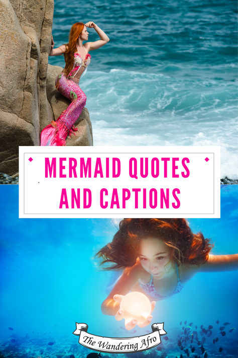 Here are 40+ mermaid quotes and captions. These mermaid Instagram captions add some fin-tastic flavor to your social media pages. Scroll to the bottom to read some mermaid lingo used by lots of professional mermaids. Mermaid Party Quotes, Mermaid Quotes Aesthetic, Mermaid Instagram Captions, Mermaid Quotes Inspirational, Professional Mermaids, Professional Mermaid, Mermaid Quotes, Party Quotes, Silverware Jewelry