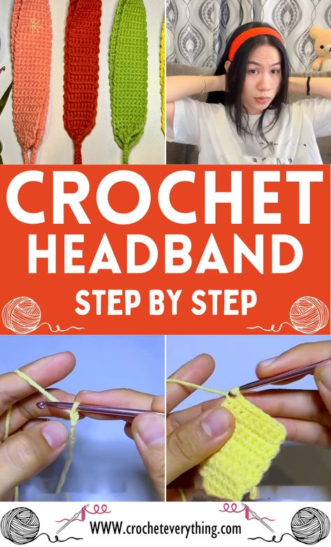 Crochet Headband Pattern Easy Crochet Patterns Free Beginners, Crochet Bow Pattern, Crochet Headband Tutorial, Easy Crochet Headbands, Crochet Star Stitch, Cross Body Bag Pattern, Crochet Headband Pattern Free, Crochet Backpack Pattern, Quick Crochet Projects