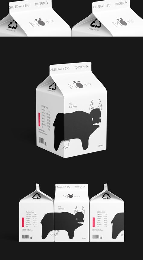 Milk Products Packaging projects | Photos, videos, logos, illustrations and branding on Behance Oat Milk Packaging Design, Illustration On Packaging, Chocolate Milk Packaging, Tetrapak Design, Carton Packaging Design, Cool Packaging Design, Free Mockup Book, Milk Bottle Design, Milk Carton Design