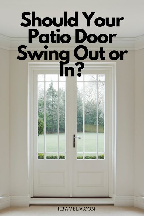 Patio doors are great at connecting your living spaces to the outdoors. They provide convenient access to your deck or yard and brighten up your home. They also connect spaces visually, drawing the eye outward, innovative home decor, and creating the illusion of added space. Exterior Glass Doors Patio, French Exterior Doors Patio, Deck Door Ideas Patio, French Doors To Deck Master Bedrooms, Single French Door To Deck, Outdoor French Doors Patio, Exterior French Door Ideas, French Door To Patio, French Patio Doors With Screens