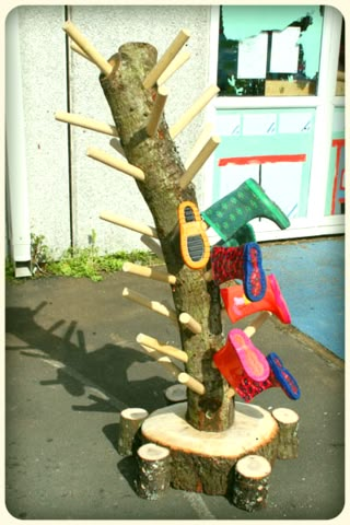 Shoe tree Natural Outdoor Playground, Abc Does, Outdoor Play Space, Forest School Activities, Outdoor Play Spaces, Outdoor Play Areas, Nature School, Outdoor Play Area, Outdoor Education