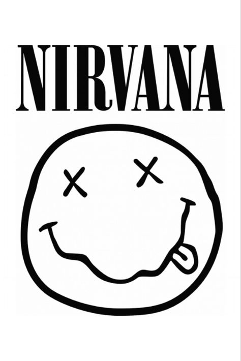 Punk Rock Tattoos, Nirvana Logo, Rock Tattoo, Funny Vinyl Decals, Star Wars Stickers, Good Day Sunshine, School Of Rock, Cricut Projects Beginner, Call Of Duty Black