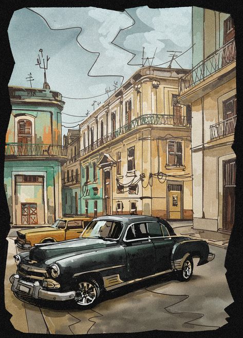 ArtStation - Havana, Cuba  havana, havana cuba, architecture drawing, architecture design, architecture, architecture major, old cars, old cars for sale, old car restoration Old Car Restoration, Cuba Architecture, Architecture Major, Old Havana Cuba, Cuban Cars, Cars Old, Cuba Photography, Old Havana, Cuba Havana