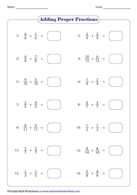 Adding Fractions Same Denominator Worksheets Adding Improper Fractions, Add Fractions With Unlike Denominators, Mixed Fractions Worksheets, Unlike Fractions, Fractions With Unlike Denominators, Add Fractions, Algebra Classroom, Math Fractions Worksheets, Addition Of Fractions