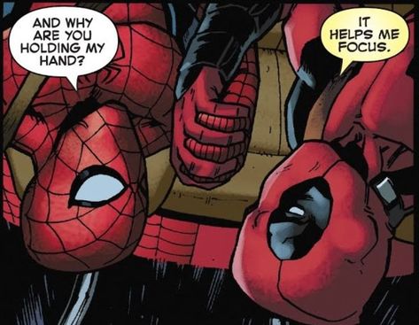 Spideypool Comic, Spider Man Quotes, Spiderman Funny, All Spiderman, Deadpool X Spiderman, Deadpool And Spiderman, Deadpool Comic, Spiderman Comic, Comic Panels