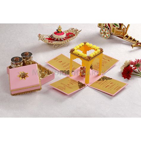 Buy Luxury Wedding Cards - LWC-21 Online | Madhurash Cards Mandap Wedding, Wedding Cards Online, Wedding Card Decorations, Mandap Design, Wedding Invitation Designs, Card Wedding Invitation, Marriage Invitation, Marriage Invitation Card, Unique Wedding Cards