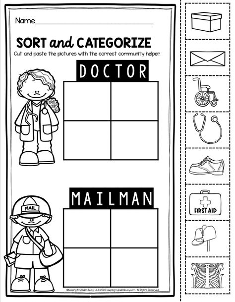 ALL ABOUT FREEBIE FREE community helpers activities for kindergarten and first grade - All about Me – community helps FREE activities games posters worksheets unit thematic my family tree all about my favorites – police officers firefighters fireman dentist … other names of community helpers- kindergarten first grade #kindergartenscience  #earthday Community Helpers Social Studies Activities, Career Worksheets For Preschool, Community Helpers Preschool Journal, Emergency Workers Activities, Community Helpers 3rd Grade, Jobs For Kindergarten Activities, Nurse Worksheets Preschool, Community Jobs Kindergarten, Community Helper Worksheets Free