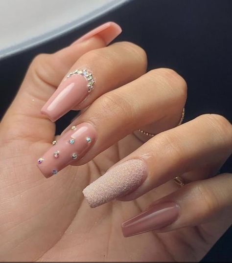 Unghie Sfumate, Simple Acrylic Nails, Classy Acrylic Nails, Long Square Acrylic Nails, Bling Acrylic Nails, Acrylic Nails Coffin Short, Fabulous Nails, Fire Nails, Dope Nails