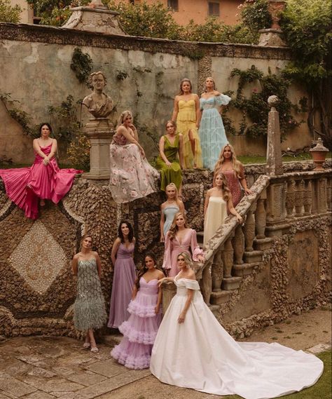 Upstage The Bride, 2026 Wedding, Angel Wedding, Summer Wedding Guest Dress, That Girl, Aesthetic Wedding, Mismatched Bridesmaids, Summer Wedding Guest, Bridesmaids Photos