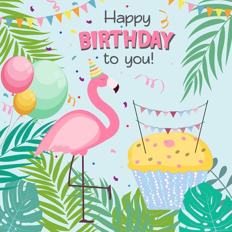 Printable Birthday Cards | Flamingo Birthday Wishes Friendship, Happy Birthday Wishes Friendship, Happy Birthday Mom Images, Flamingo Birthday Card, Belated Birthday Greetings, Birthday Images With Quotes, Happy Birthday Mom Quotes, Happy Birthday For Her, Funny Happy Birthday Images