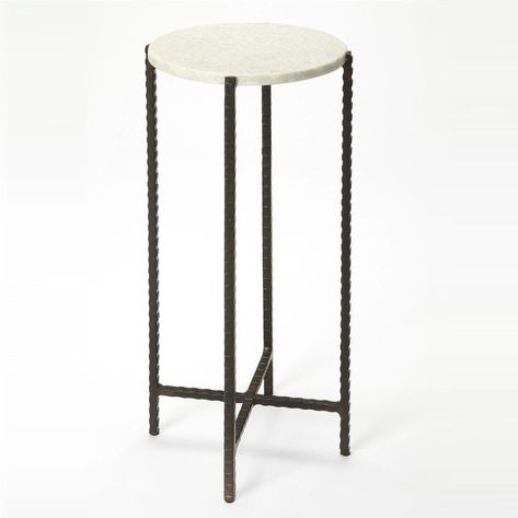 Reena Circular Table Marble Top End Table, Bone Inlay Side Table, Marble Top End Tables, Marble Accent Table, Marble Top Side Table, Metal Accent Table, Round Accent Table, Circular Table, Square Side Table