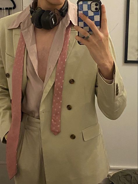 Pink Academia, Military Ball, Pink Ties, Fallout, Formal Outfit, Oversized Shirt, Dream Wardrobe, Double Breasted Suit Jacket, I Dress