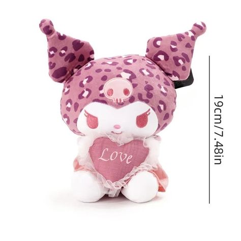 Sanrio Kuromi Stuffed Toy | Love Series with Leopard Print 🖤 "Kuromi's Love Rebellion: Plush Toy in the Heartfelt Leopard Print Series" 💖✨ Embrace the wild side of love with this edgy Kuromi stuffed toy adorned in a playful leopard print. 🐾🌟 Let Kuromi's rebellious spirit and stylish design add a touch o... 26.99 Trendy & cute Japanese plushies, accessories to all fans over the world. ✨500+ happy customers✨ 💠Free Worldwide Shipping💠 >>> Link in Bio <<< #Cinnamoroll #Cinnamorollcollection #Ci... Kuromi Stuffed Toy, Sanrio Design, Love Series, Kuromi Melody, Hello Kitty Kuromi, Pink Hello Kitty, Sketches Simple, Girlfriend Birthday, Sanrio Kuromi