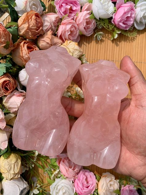 Discover the divine elegance and healing grace of our Natural Rose Quartz Goddess Model Statue, a handcrafted masterpiece designed to infuse your space with love and serenity. Standing at a majestic 12cm, this Quartz Crystal Beauty is not just a statue, but a testament to the meticulous artistry and the natural power of rose quartz. Each statue is expertly carved from the finest quality rose quartz, known as the stone of universal love. It restores trust and harmony in relationships, encouraging Aphrodite Statue, Rose Quartz Decor, Crystal Carving, Roses Aphrodite, Rose Quartz Altar, Aphrodite Goddess, Aphrodite Aesthetic, Spiritual Pink Rose Quartz Crystals, Rose Quartz Carving