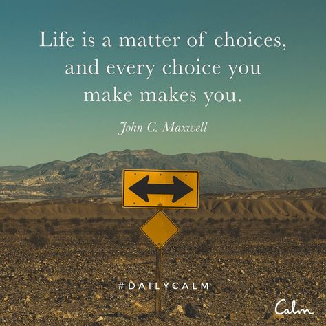 What tiny choices are you making, or needing to make, that help you live your best life? What Is Meditation, Daily Calm, John C Maxwell, Right And Wrong, John Maxwell, Calm Quotes, Life Rules, Isagenix, Yoga Quotes