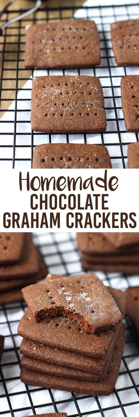 Chocolate Gram Crackers, Homemade Chocolate Graham Crackers, How To Make Graham Crackers, Graham Flour Recipes, Homemade Instead Of Store Bought, Chocolate Graham Cracker Recipes, Gram Cracker Recipe, Grahman Crackers Recipe, Homemade Groceries